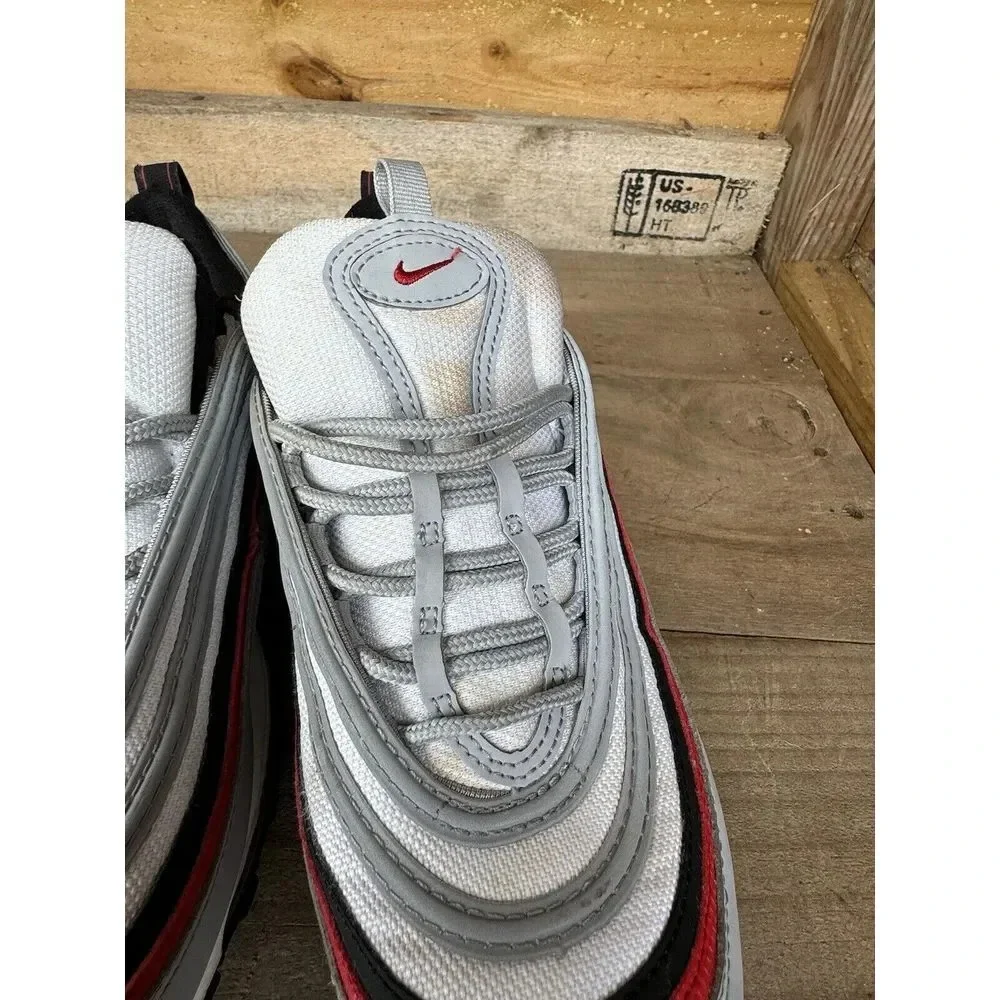 NIKE Big Kids Youth 7y Air Max 97 GS Sneaker 921522 020 Wolf Grey University Red